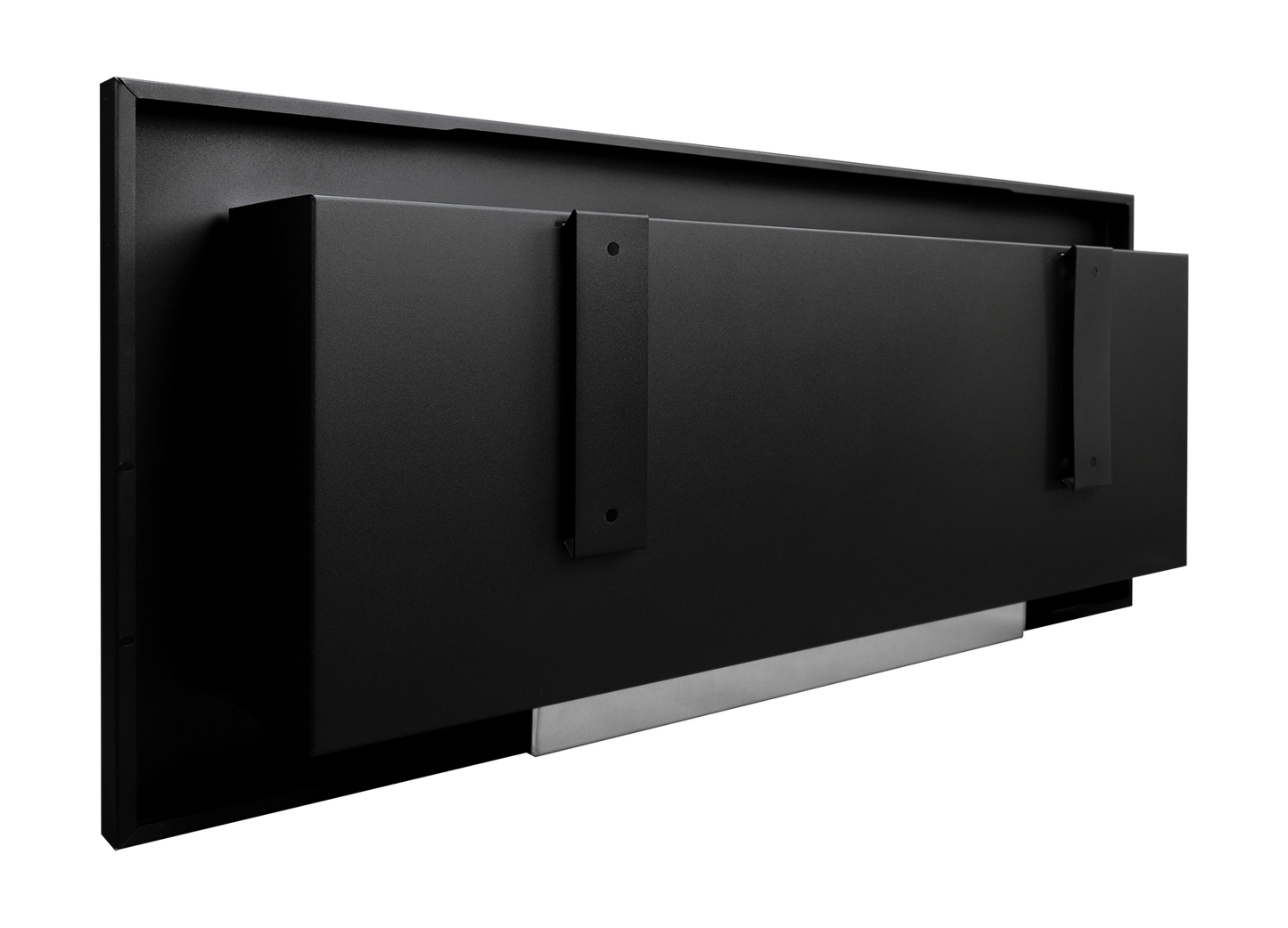 NOVAFLAME - SLIM WALL-MOUNTED BIO-FIREPLACE  900X400 WITH GLASS - BOX MATTE BLACK