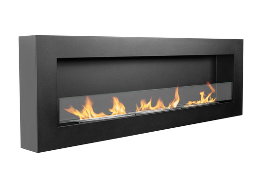NOVAFLAME WALL MOUNTED BIO-FIREPLACE 1200X400 BLACK BOX
