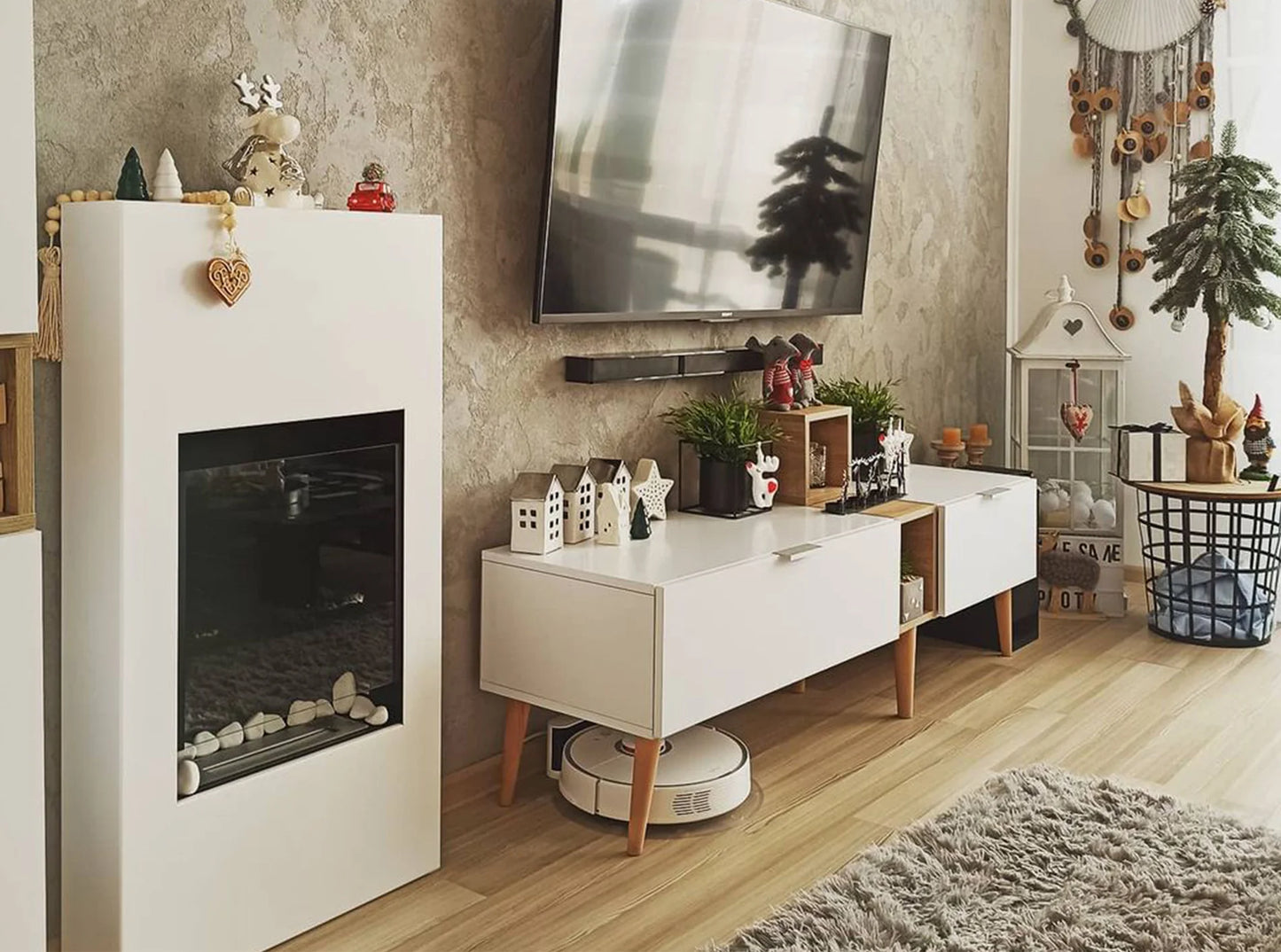 NOVAFLAME PORTAL MODERN WHITE BIO-FIREPLACE