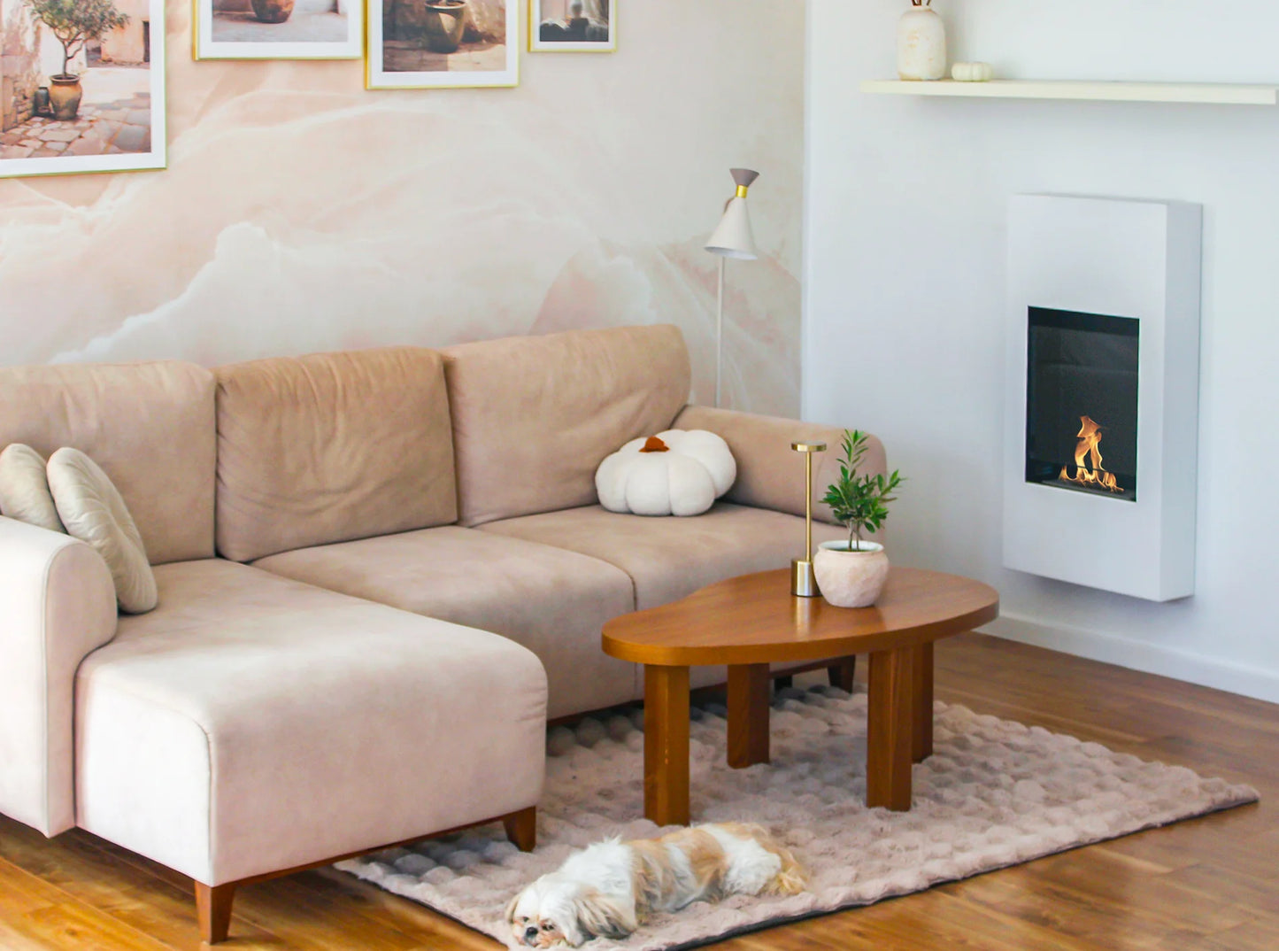 NOVAFLAME PORTAL MODERN WHITE BIO-FIREPLACE