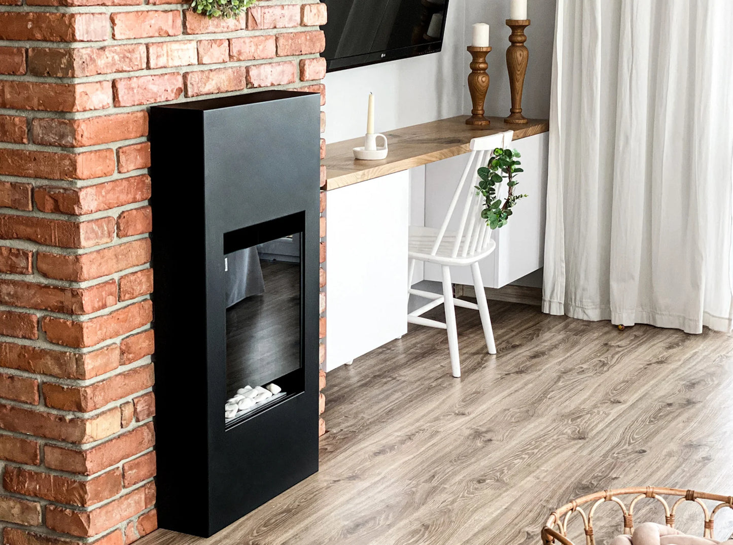 NOVAFLAME PORTAL MODERN BLACK BIO-FIREPLACE