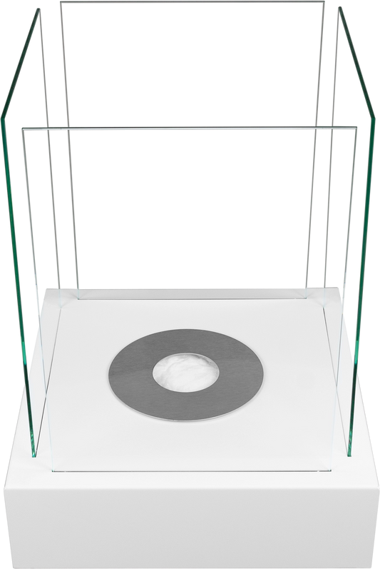 NOVAFLAME FREESTANDING SUNSET GARDEN BIO-FIREPLACE WHITE