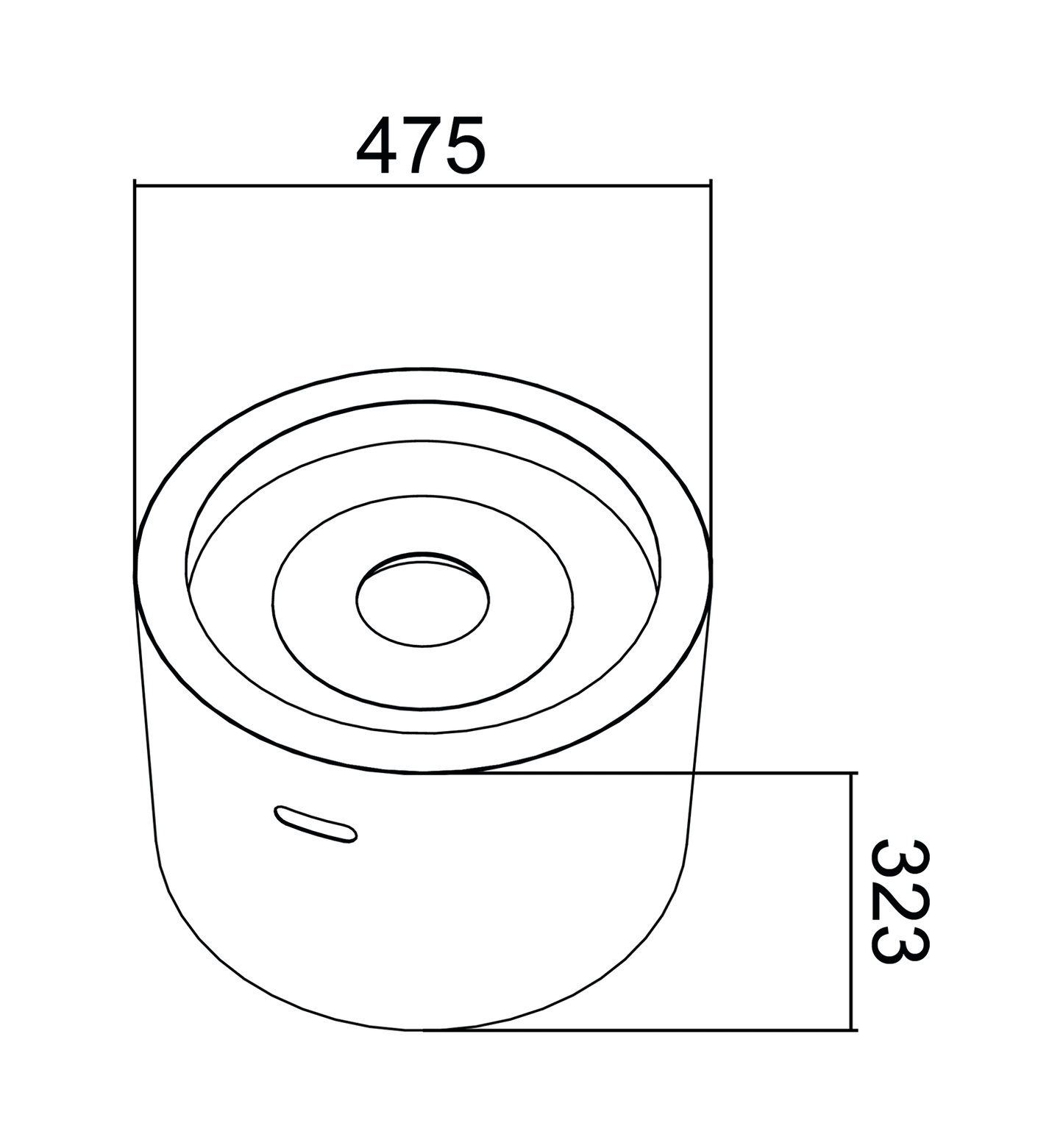 NOVAFLAME MOON WHITE FREESTANDING BIO-FIREPLACE