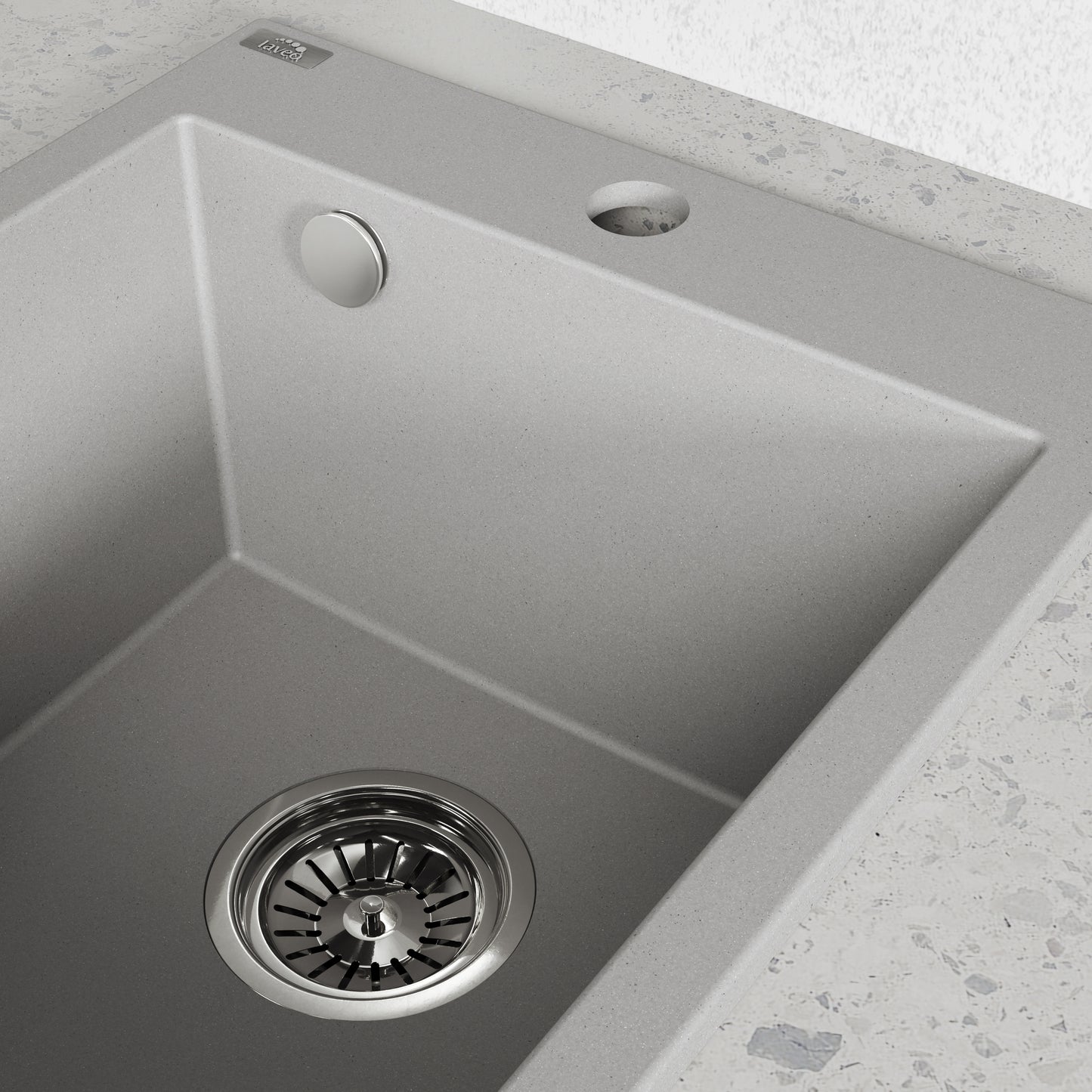 Laveo Chichi Granite Sink 1 Bowl - Grey