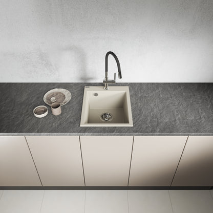 Laveo Chichi Granite Sink 1 Bowl - Beach Sand