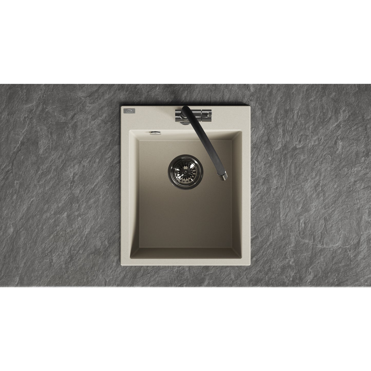 Laveo Chichi Granite Sink 1 Bowl - Beach Sand
