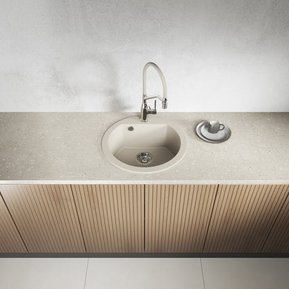 Laveo Dafne Granite Sink 1 Bowl - Beach Sand – product view 2