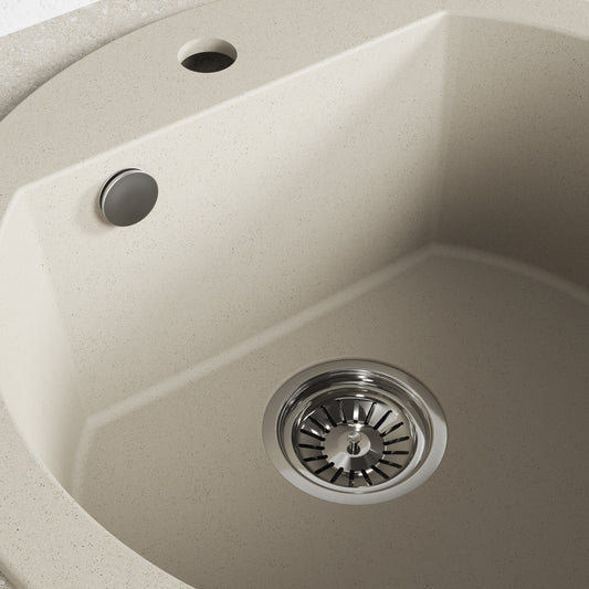 Laveo Dafne Granite Sink 1 Bowl - Beach Sand – product view 3