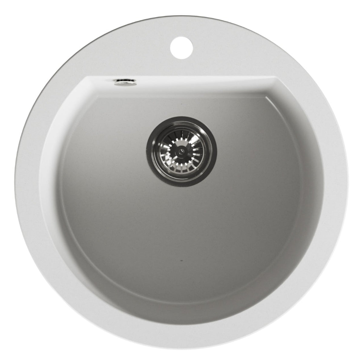 Laveo Dafne Granite Sink 1 Bowl - White – product view 5