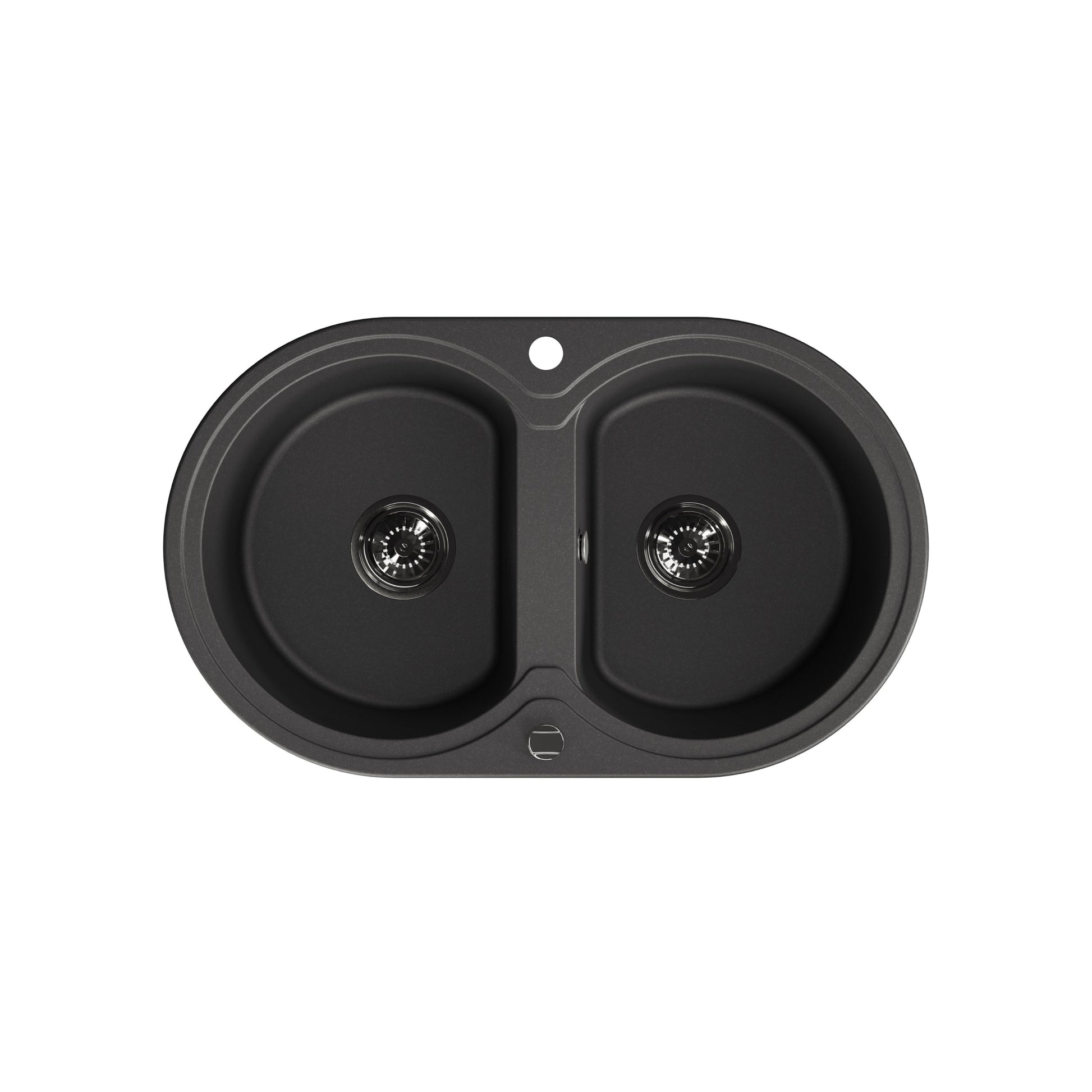 Laveo Dafne Granite Sink 2 Bowl - Black – product view 5