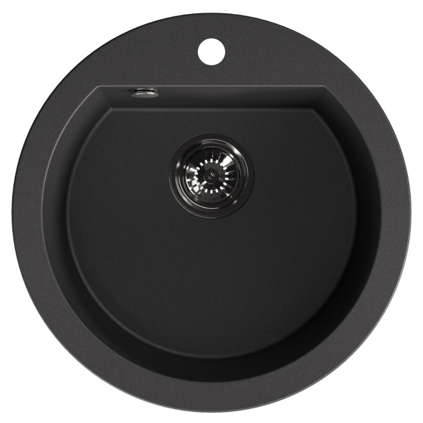 Laveo Dafne Granite Sink 1 Bowl - Black – product view 5