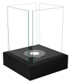 NOVAFLAME FREESTANDING SUNSET GARDEN BLACK