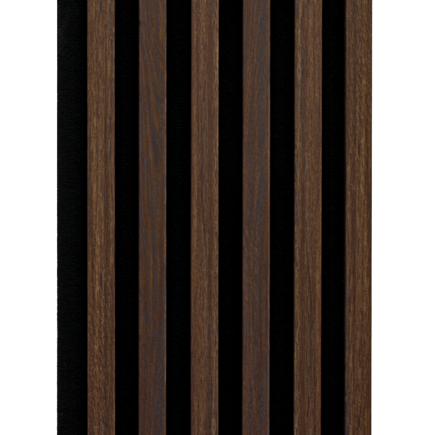 Marbet Design Woodline - Dark Oak Lamella Panel on Black Felt - 2700 x 300 mm