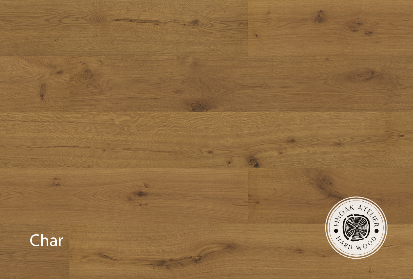 FINOak Atelier Char engineered hardwood flooring room setting