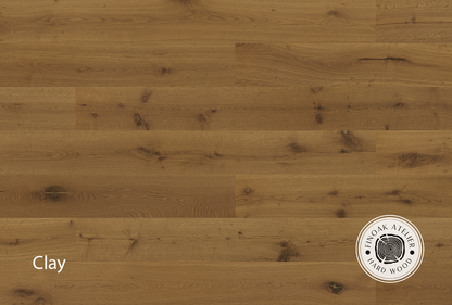 FINOak Atelier Clay engineered hardwood flooring room setting