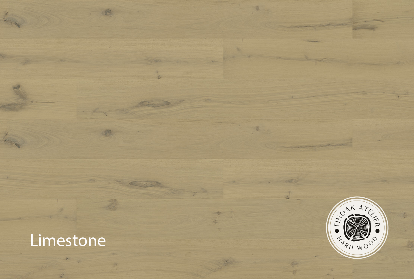 FINOak Atelier Limestone engineered hardwood flooring room setting