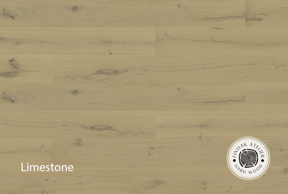 FINOak Atelier Limestone engineered hardwood flooring room setting