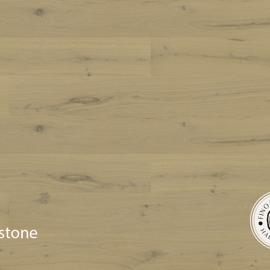FINOak Atelier Limestone engineered hardwood flooring room setting