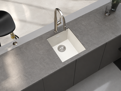 STERNHAGEN Enigma N100N Granite Composite Undermount Kitchen Sink Single Bowl 460 mm - Bianca gallery image 2