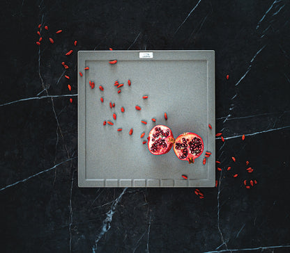 Laveo Halvo - multi-functional granite drainer - Grey