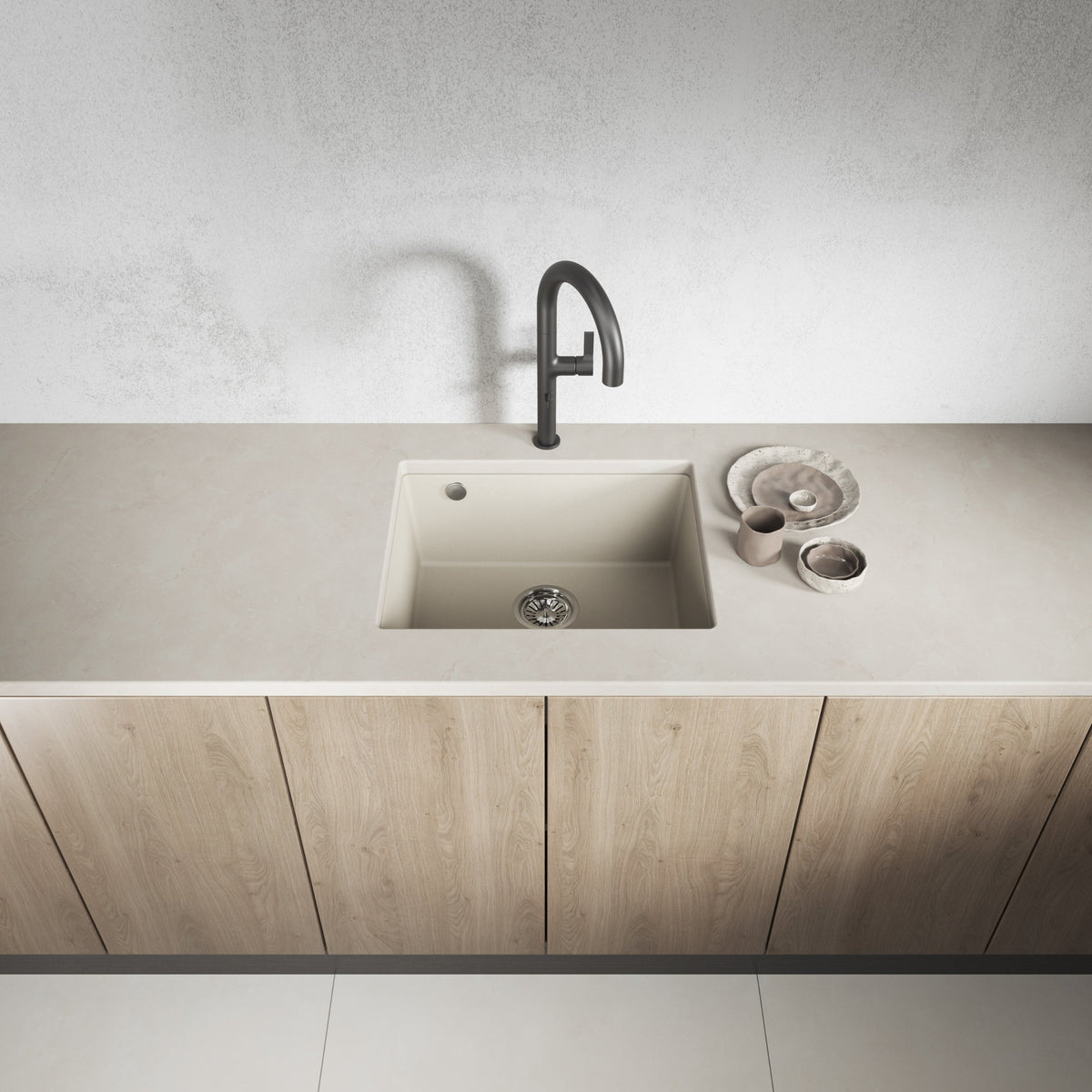 Laveo Ibiza Granite Undermount Sink - Beach Sand – product view 2