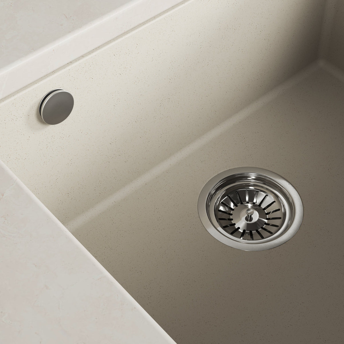 Laveo Ibiza Granite Undermount Sink - Beach Sand – product view 3