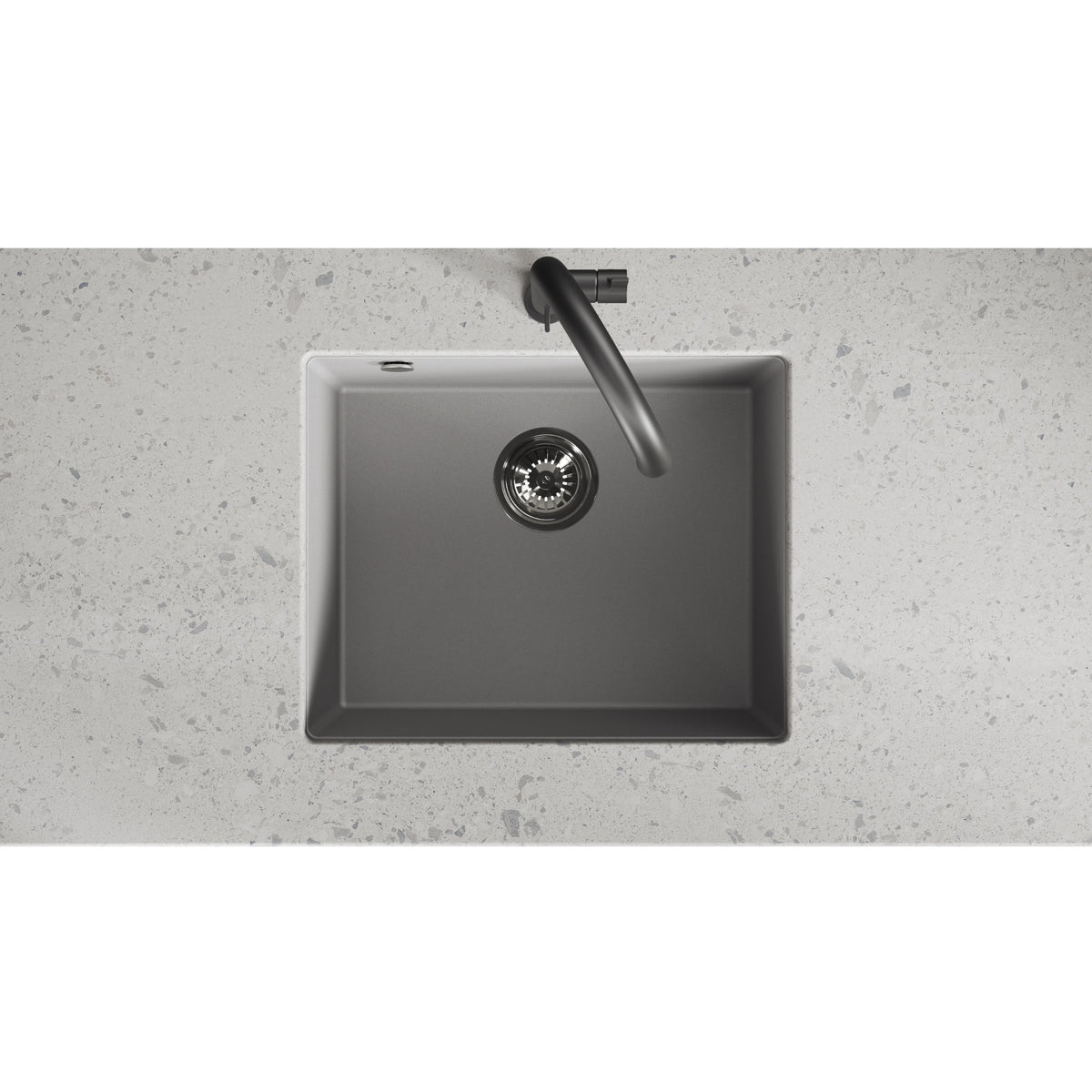 Laveo Ibiza Granite Undermount Sink - Grey – product view 4