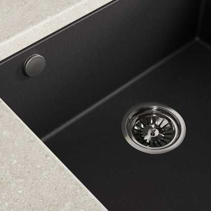 Laveo Ibiza Granite Undermount Sink - Black – product view 3