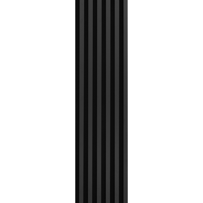 Marbet Design Woodline - 4 units x Black Lamella Panel on Black Felt - 2700 x 300 mm