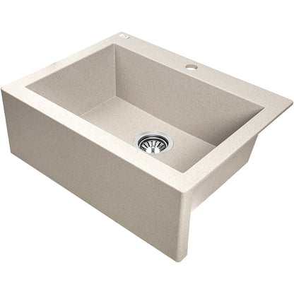 Laveo Komodo Granite Sink 1 Bowl - Beach Sand – product view 2