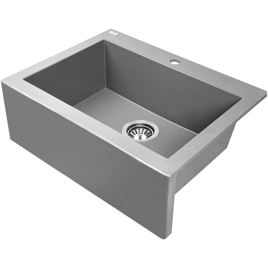 Laveo Komodo Granite Sink 1 Bowl - Grey – product view 2