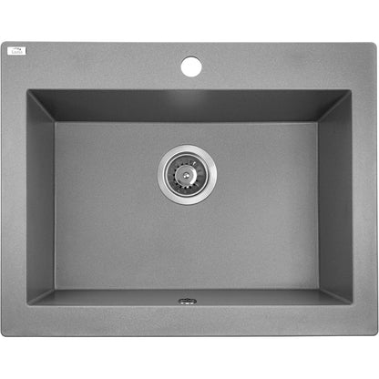 Laveo Komodo Granite Sink 1 Bowl - Grey – product view 1