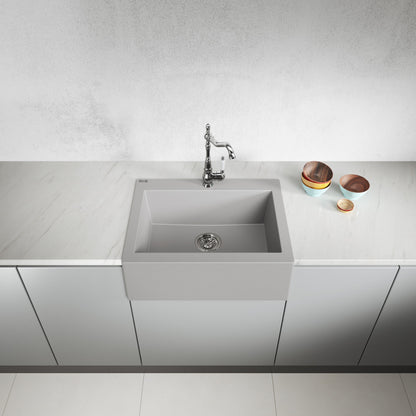 Laveo Komodo Granite Kitchen Sink Single Bowl 630 mm - Grey – product view 2