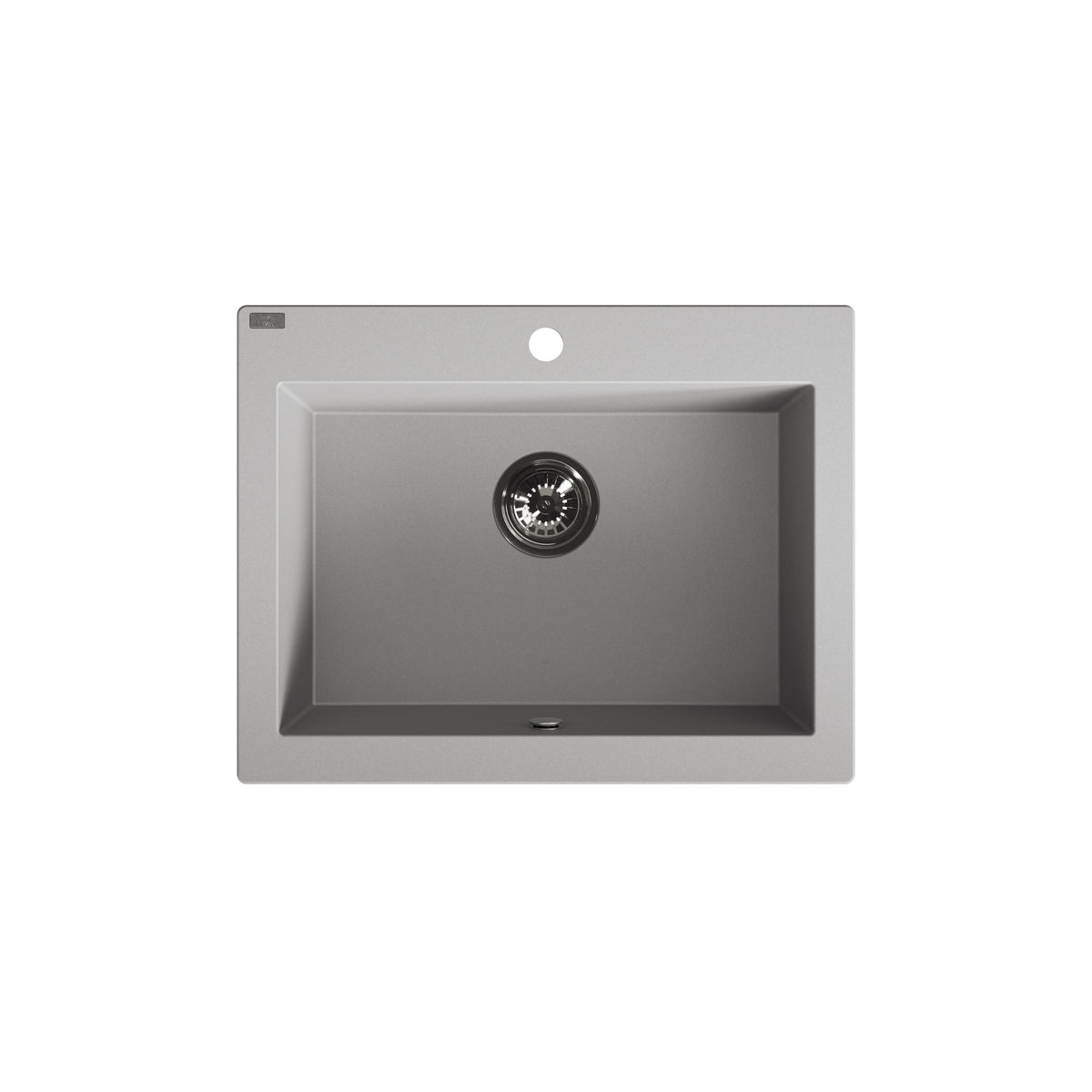 Laveo Komodo Granite Kitchen Sink Single Bowl 630 mm - Grey – product view 5
