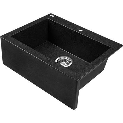 Laveo Komodo Granite Sink 1 Bowl - Black – product view 2