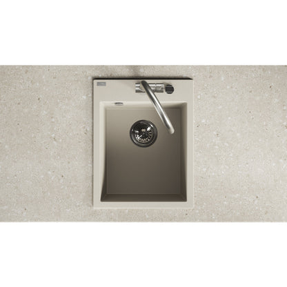 Laveo Monchichi Granite Kitchen Sink Single Bowl 500 mm - Beach Sand – product view 4