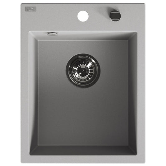 Laveo Monchichi Granite Kitchen Sink Single Bowl 500 mm - Grey – product view 5