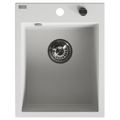 Laveo Monchichi Granite Kitchen Sink Single Bowl 500 mm - White