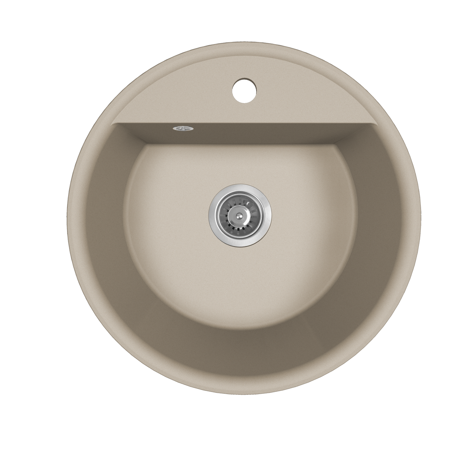 Laveo Muna Granite Kitchen Sink Single Bowl 510 mm - Beige – product view 1