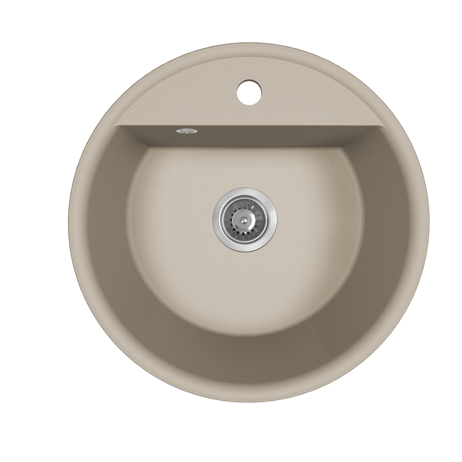Laveo Muna Granite Kitchen Sink Single Bowl 510 mm - Beige – product view 1