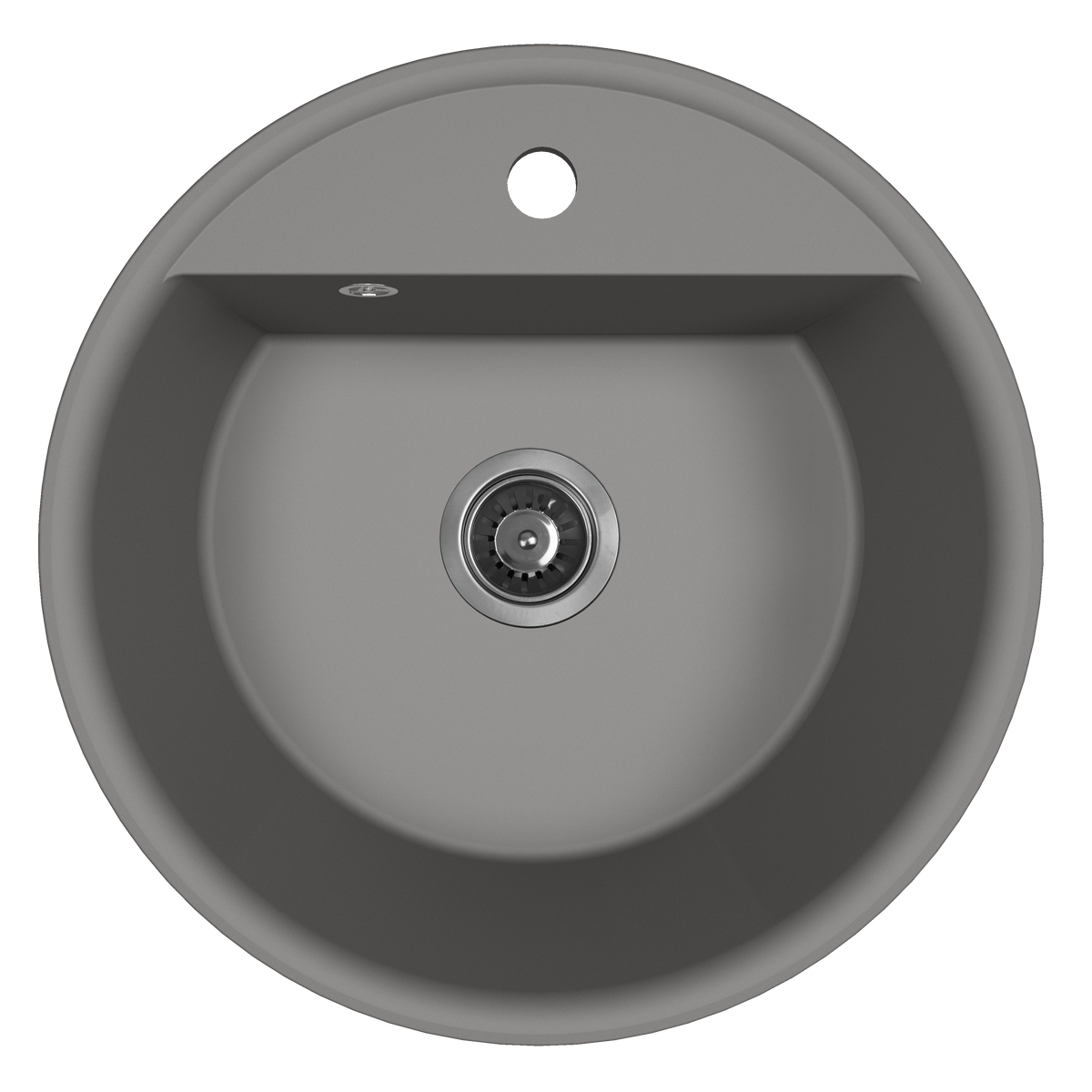 Laveo Muna Granite Kitchen Sink Single Bowl 510 mm - Grey – product view 1