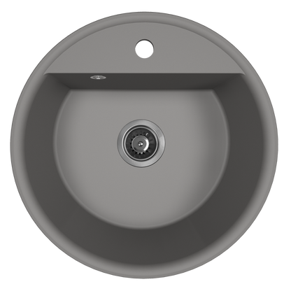 Laveo Muna Granite Kitchen Sink Single Bowl 510 mm - Grey – product view 1