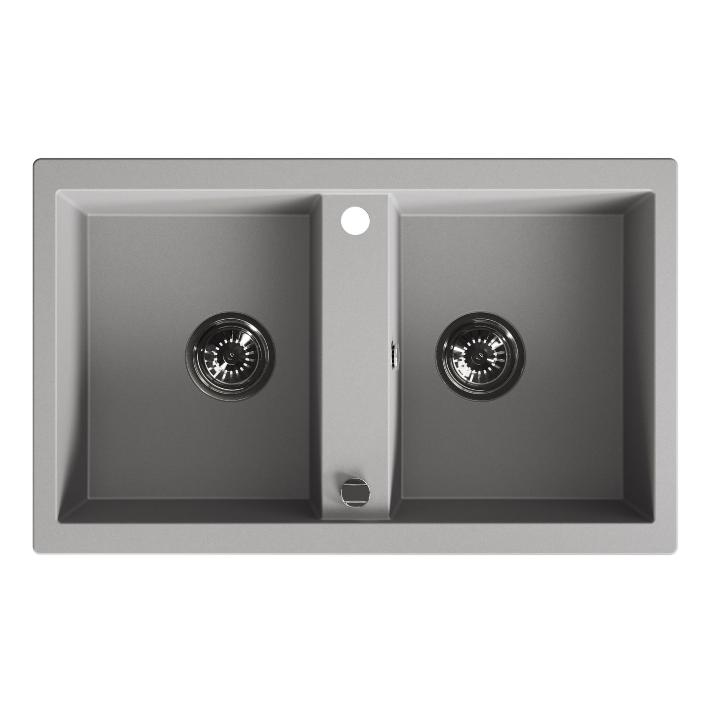Laveo Barbados Granite Sink 2 Bowl - Grey