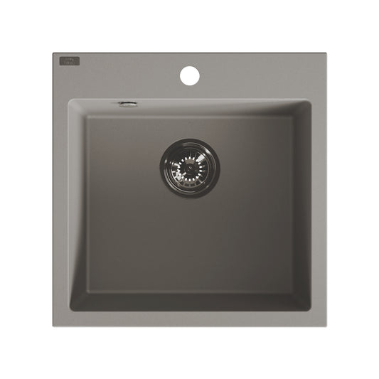 Laveo Alena Granite Sink 1 Bowl - Grey