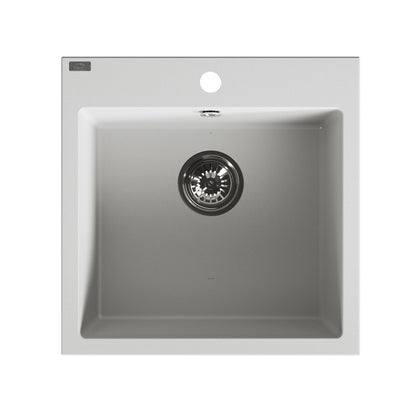 Laveo Alena Granite Sink 1 Bowl - White