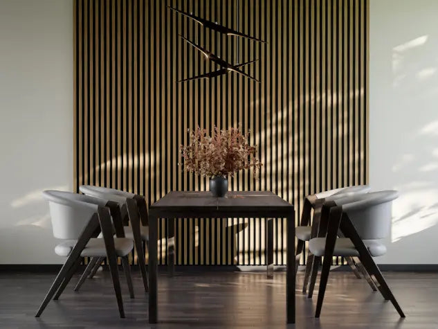 WOODLINE Slim – Black / Light Oak