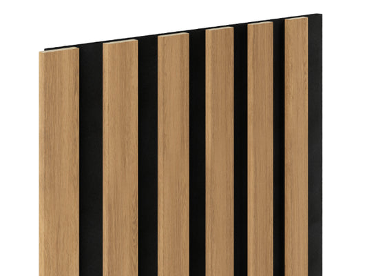 WOODLINE Slim – Black / Light Oak