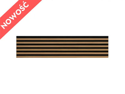 WOODLINE Slim – Black / Light Oak