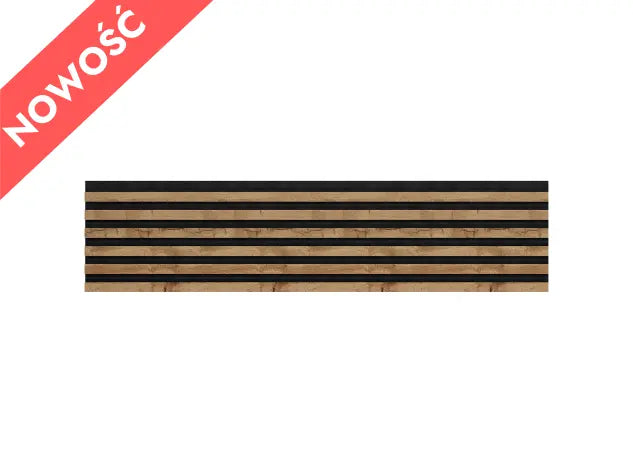 WOODLINE Slim – Black / Wotan Oak