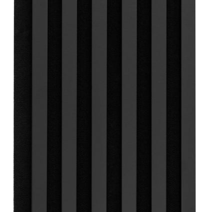 Marbet Design Woodline - 4 units x Black Lamella Panel on Black Felt - 2700 x 300 mm